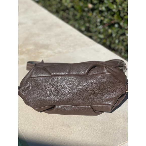 Coach Pebbled Leather Dark Brown Cross Body/Shoulder Bag - Picture 8 of 8